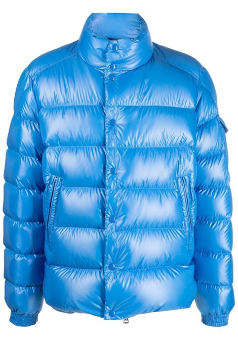 piumino Lule in piuma d'oca blu elettrico con collo a imbuto MONCLER | LULE 1A000-03-595ZJ72I